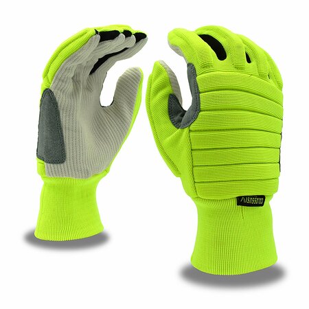 CORDOVA Hi-Vis Impact Gloves, Colossus IV, Corded - 2XL 7748-2XL